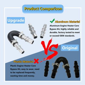 GEATaaT hose adapters layout showing 5/8 and 3/4 inch versatility