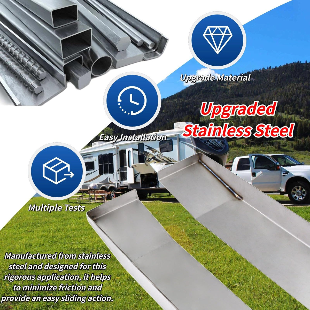 GEATaaT installed on RV slide during extension preventing sticking