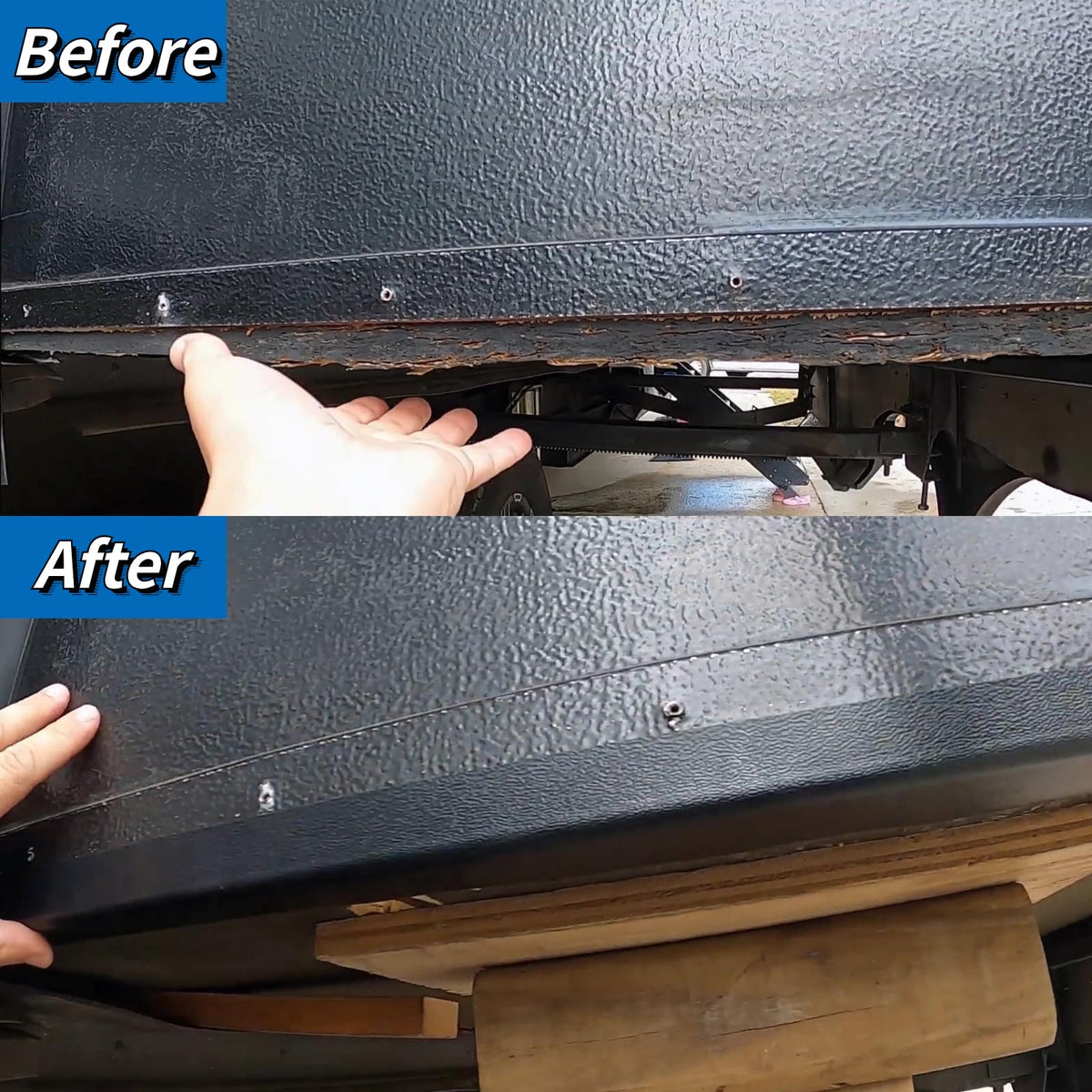GEATaaT installed on RV slideout demonstrating smoother extension and retraction