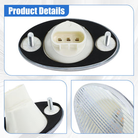 GEATaaT lamp next to ruler showing exact OEM-compatible dimensions