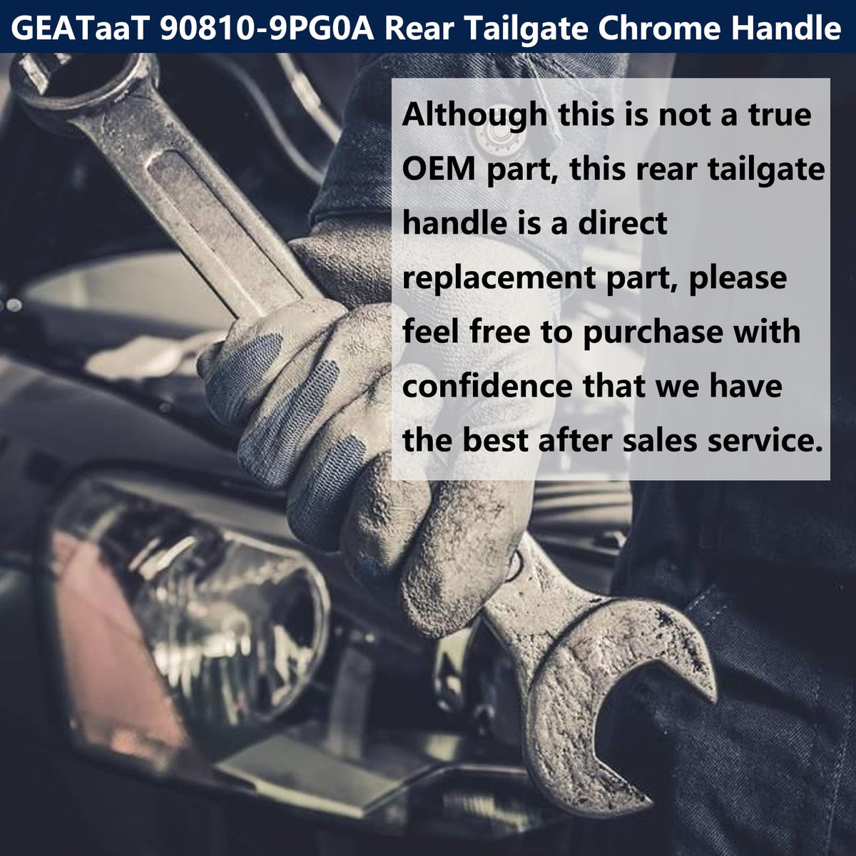 GEATaaT packaged handle ready to ship showing protected delivery and single-piece inclusion