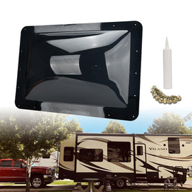 GEATaaT front view of smoke skylight dome showing clean replacement appearance and protection