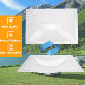GEATaaT skylight dome installed on RV roof showing improved light and weather resistance