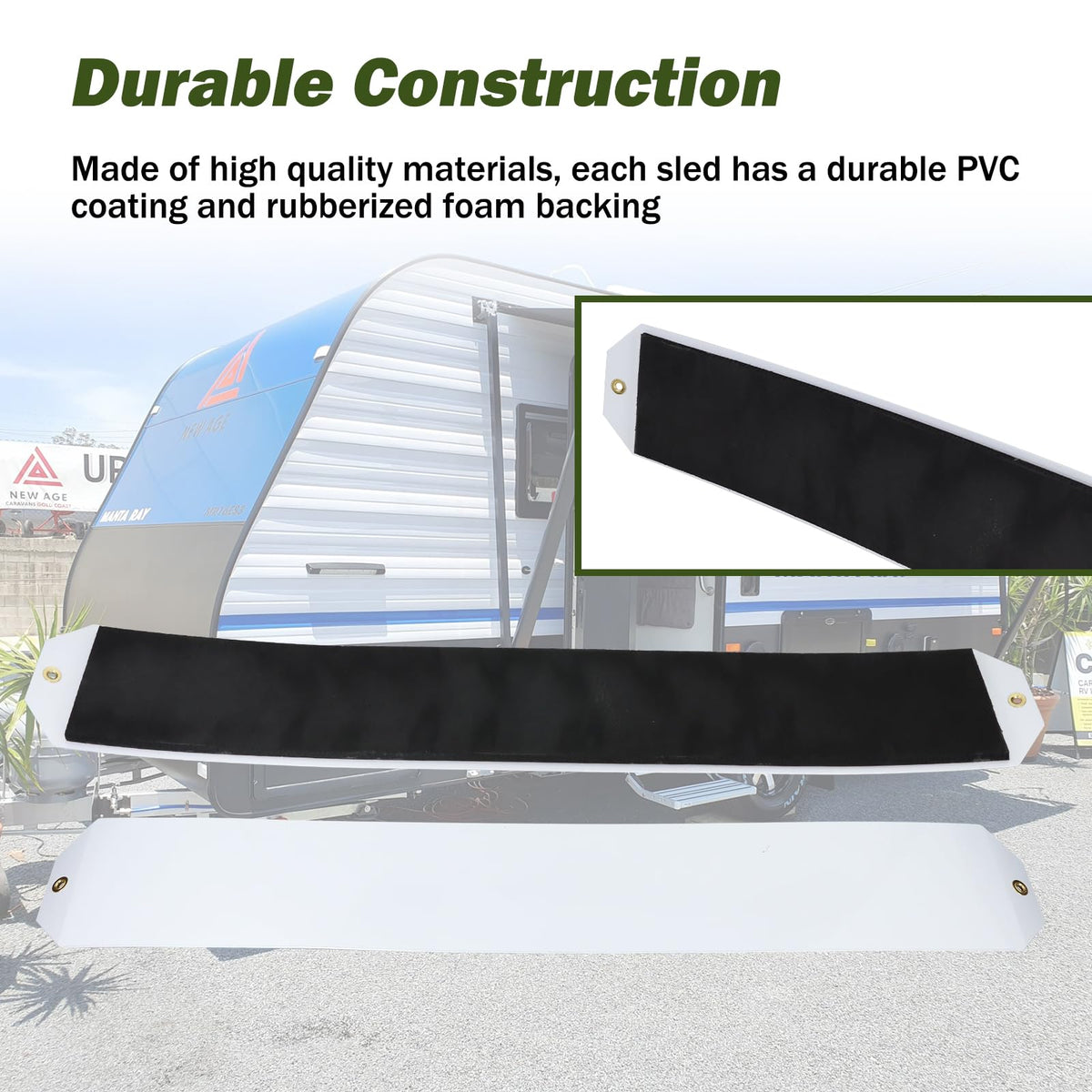GEATaaT sled in RV interior illustrating easy installation and protection