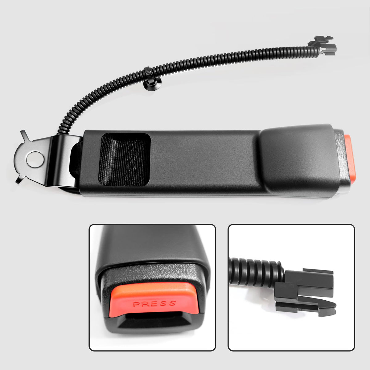 Gecious buckle mounting point detail for easy alignment