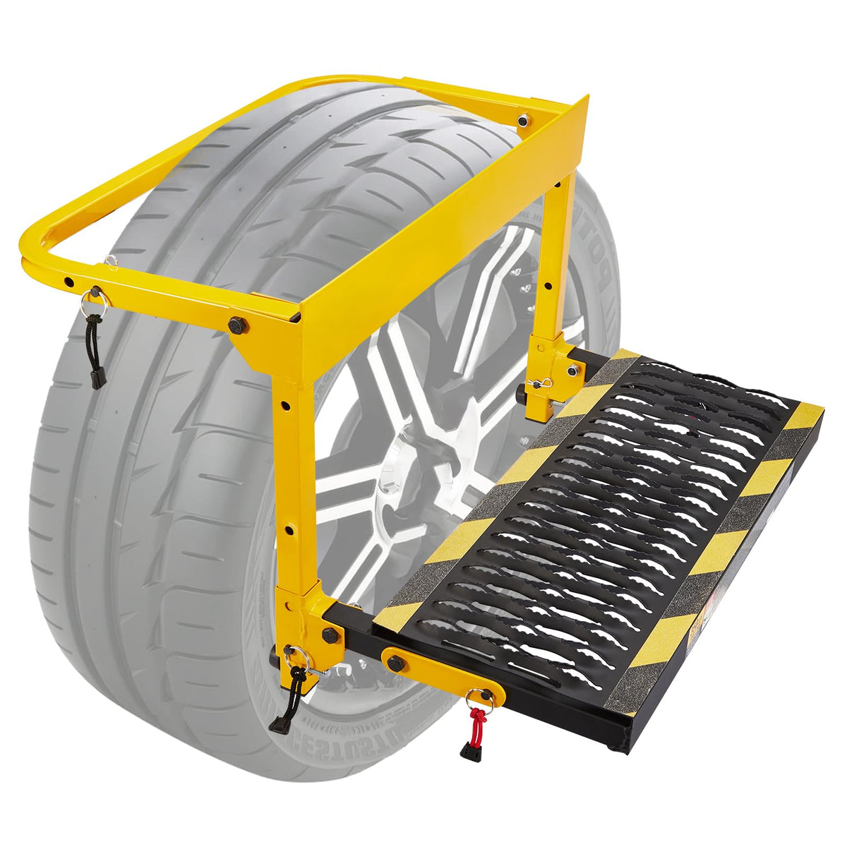 Gedlex front view mounted on truck tire showing sturdy step and stability