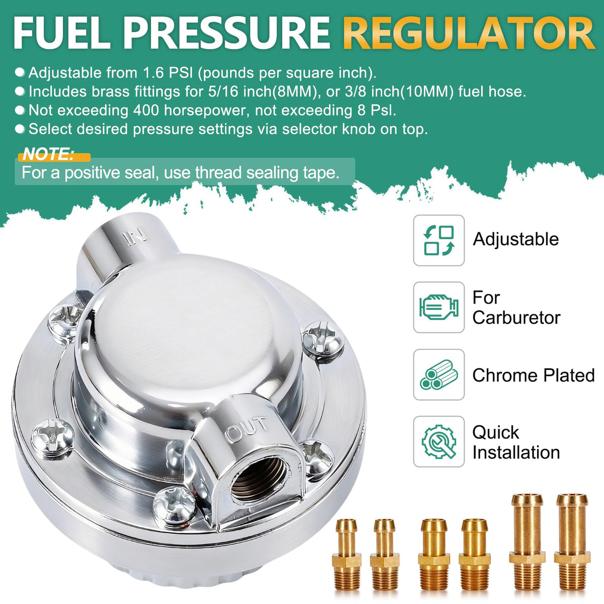 Gedlex knob closeup with graduated markings for easy precise fuel adjustments