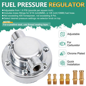 Gedlex knob closeup with graduated markings for easy precise fuel adjustments
