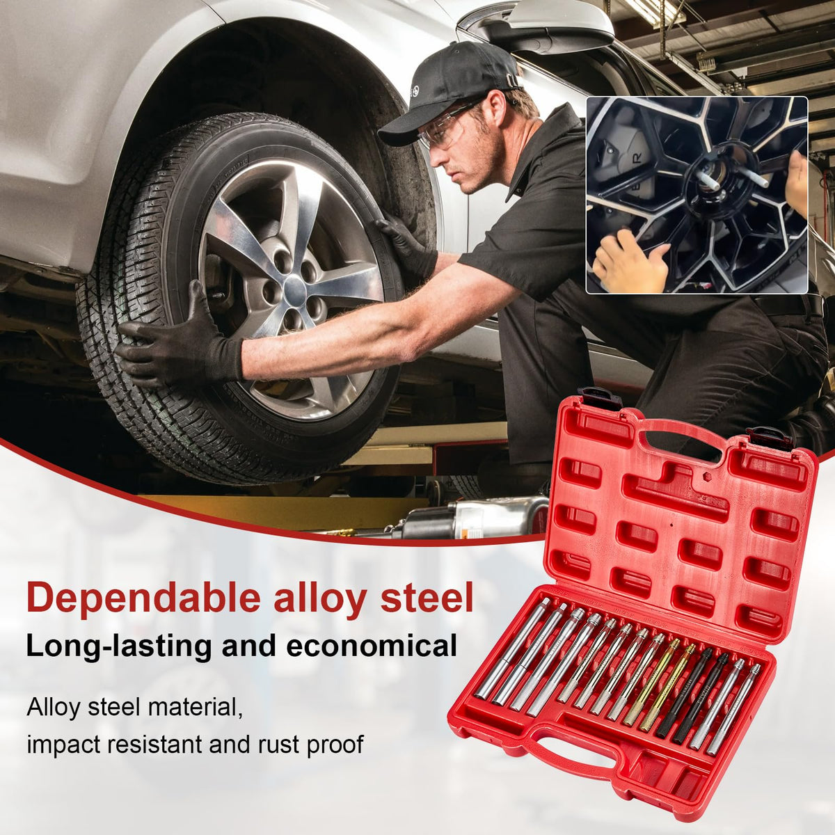 Gedlex open storage case with molded slots keeping alignment pins protected and easy to transport