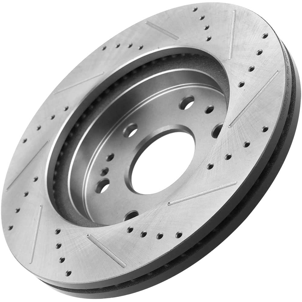 Geekstop front brake kit installed behind wheel illustrating improved braking reliability