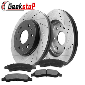 Geekstop rotor black e-coating detail resisting corrosion and improving longevity