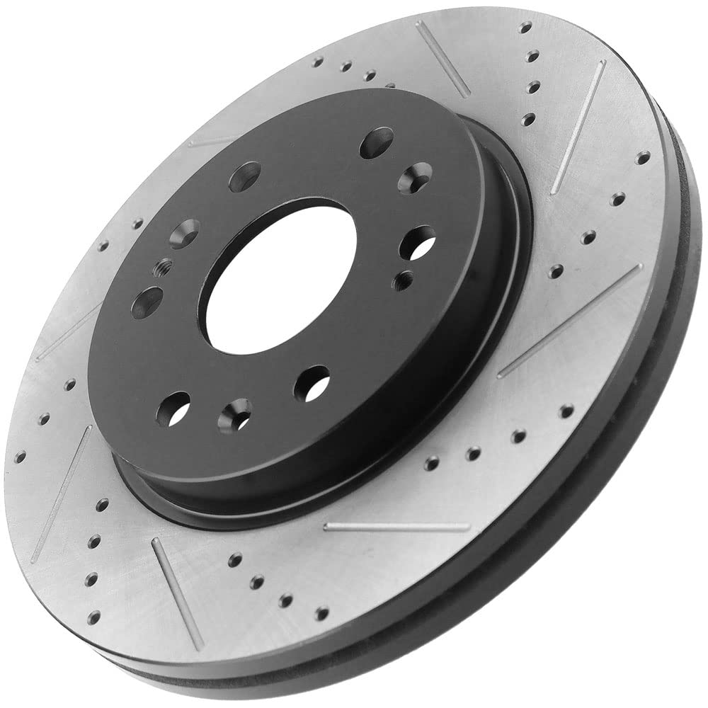 Geekstop rotor thickness shown against scale for clear wear inspection reference