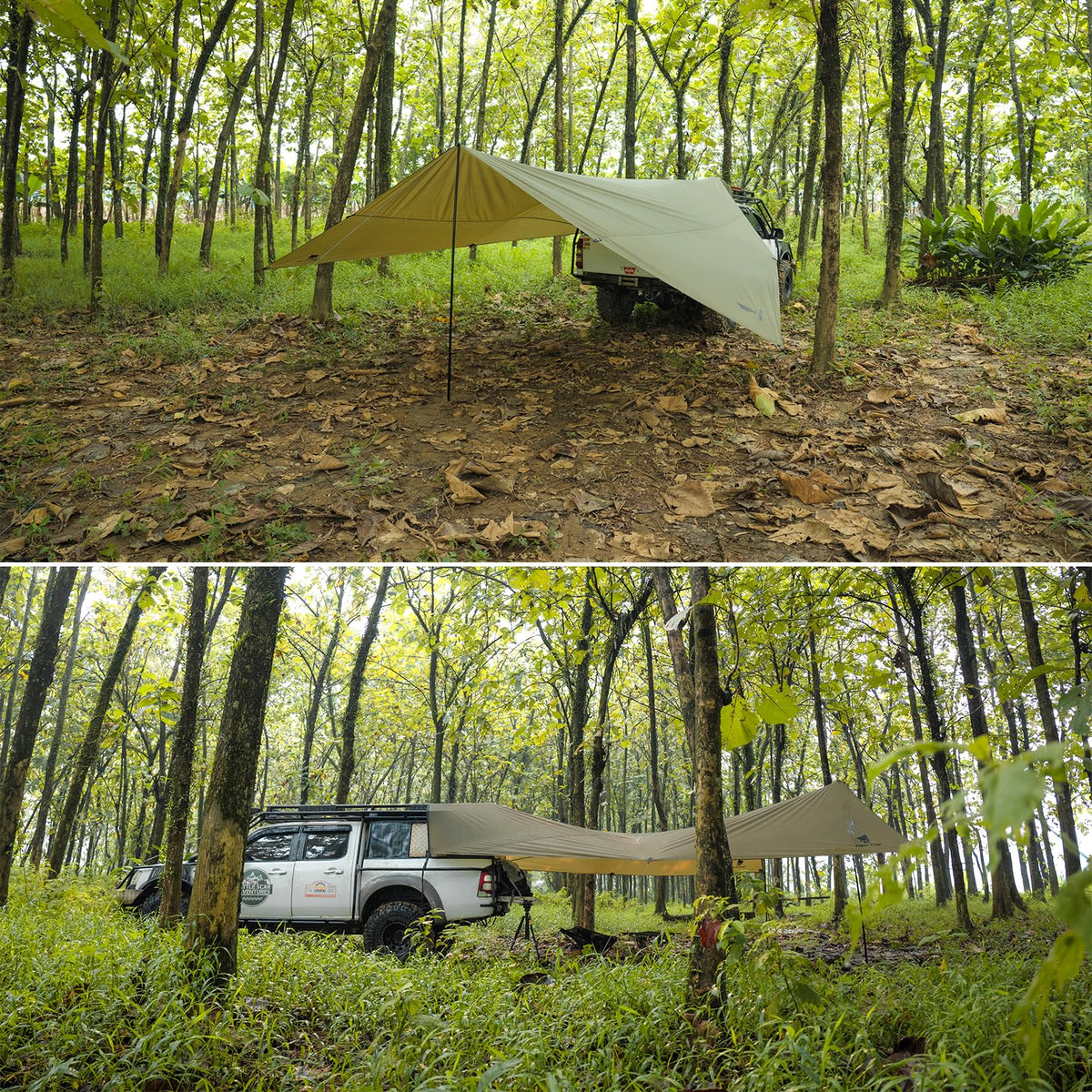 GEERTOP freestanding A-frame shelter providing vehicle-free protection