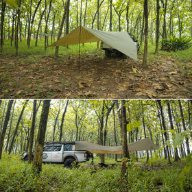 GEERTOP freestanding A-frame shelter providing vehicle-free protection