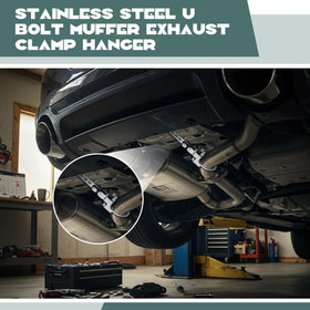 Geetery hanger installed on tailpipe demonstrating secure, quiet support