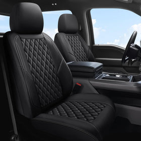 GEEYONTEK front seat cover showing tailored fit and protection