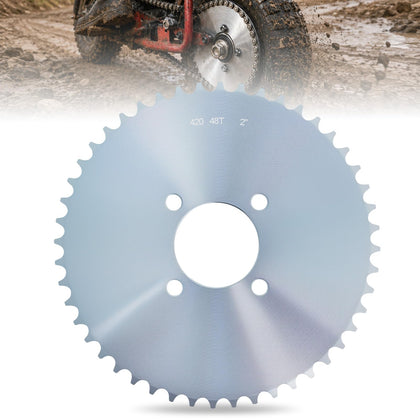 Gekufa 48T front view showing bolt pattern and durable construction benefit