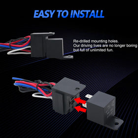 Geloo wiring harness and relay included for safer starter control