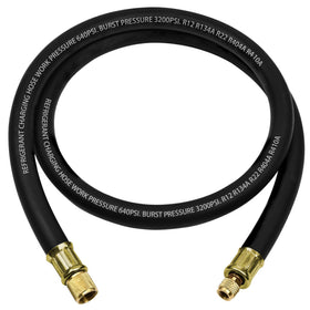 GELRIUNY front view of hose showing full 6ft length and fittings for fast flow