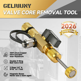 GELRIUNY magnetic cap holding valve core securely to prevent loss during service