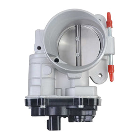 GELUOXI throttle body front view showing fitment and improved airflow benefit