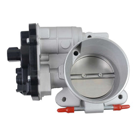 GELUOXI throttle body installed in engine bay showing direct-fit replacement benefit