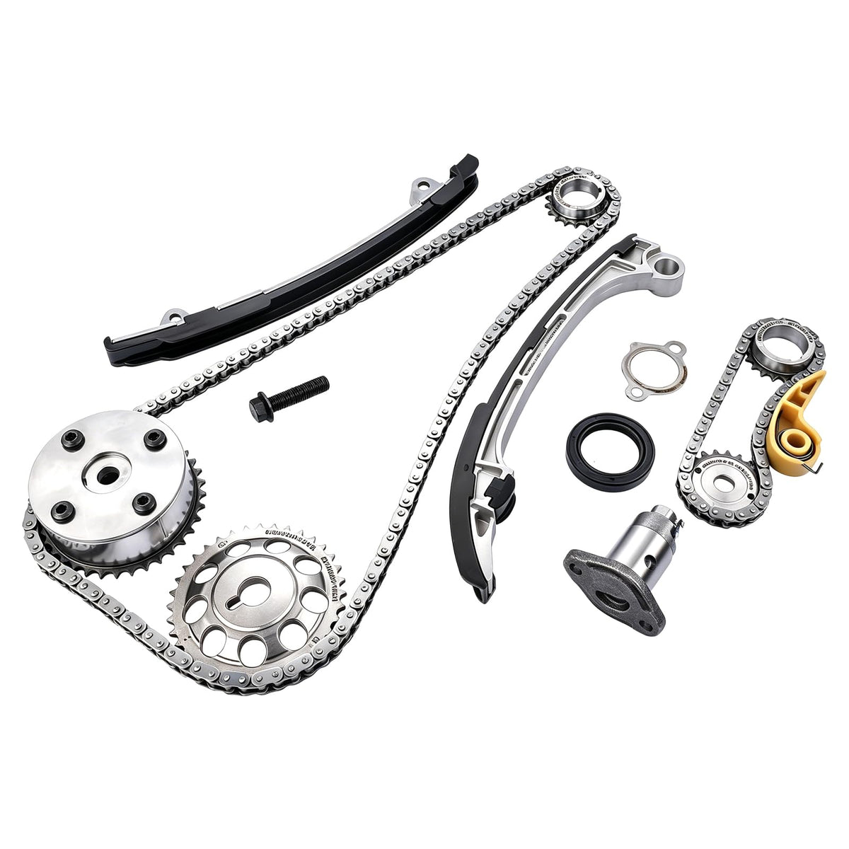 GELUOXI kit beside ruler for scale to confirm chain lengths and component sizes