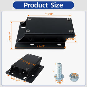 gemigard close-up of mounting holes and plate thickness for secure mounting