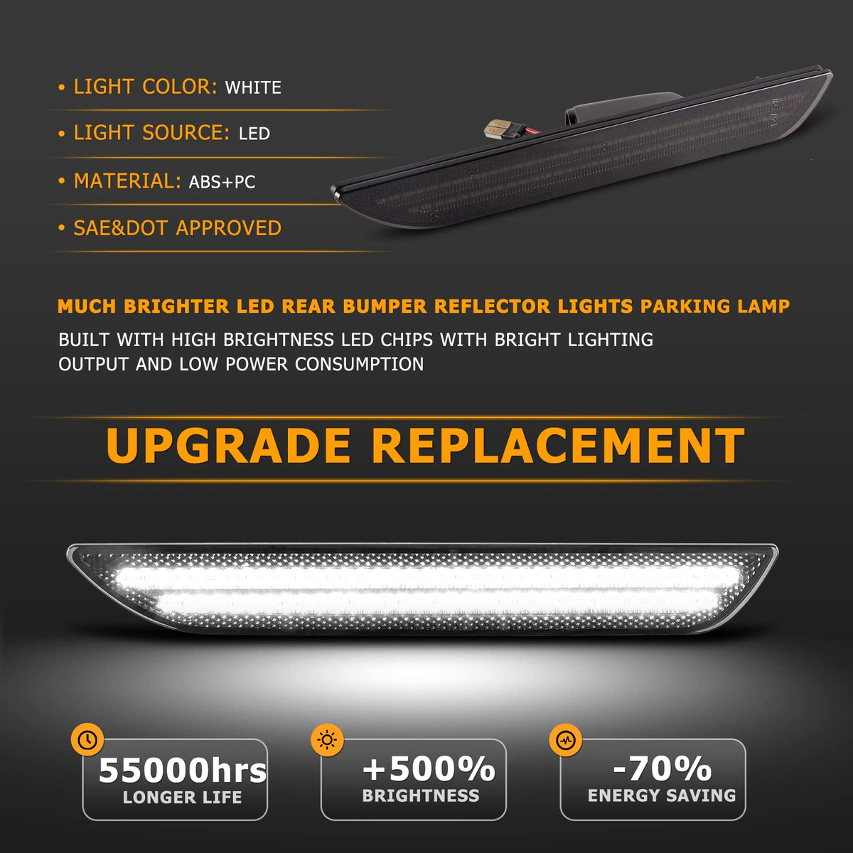 Gempro close-up of smoked polycarbonate lens, highlights durable construction and style