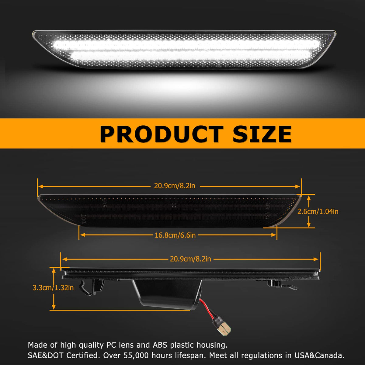 Gempro LED chip and internal circuit detail, shows efficient bright lighting components