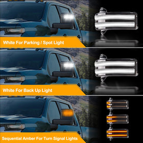 Gempro installed on Silverado tow mirrors demonstrating OEM fit and modern look