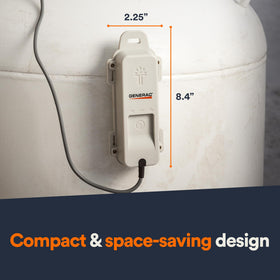 Generac 7009 with smartphone receiving Mobile Link alert to prevent unexpected run-outs