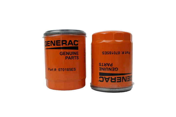 Generac oil filter front view showing fit and easy replacement benefit