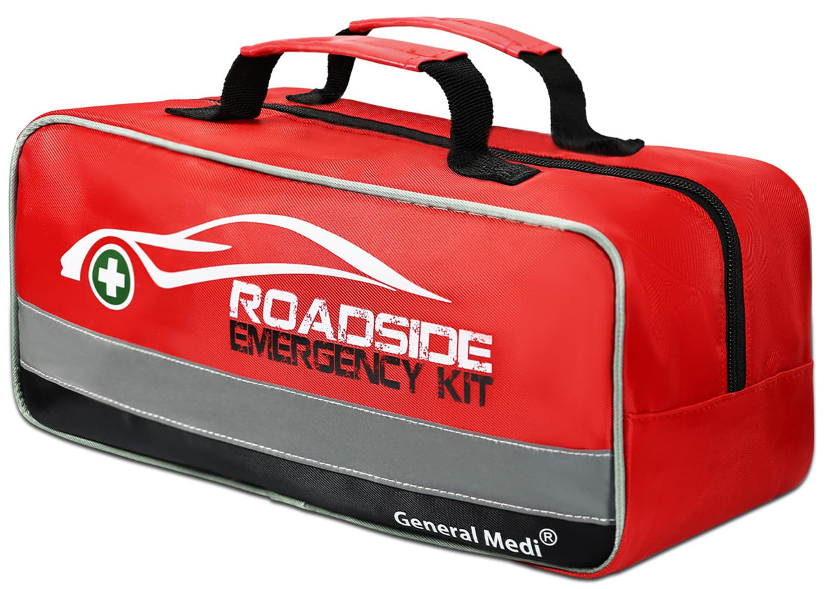 General Medi front view of kit showcasing complete emergency set and portability