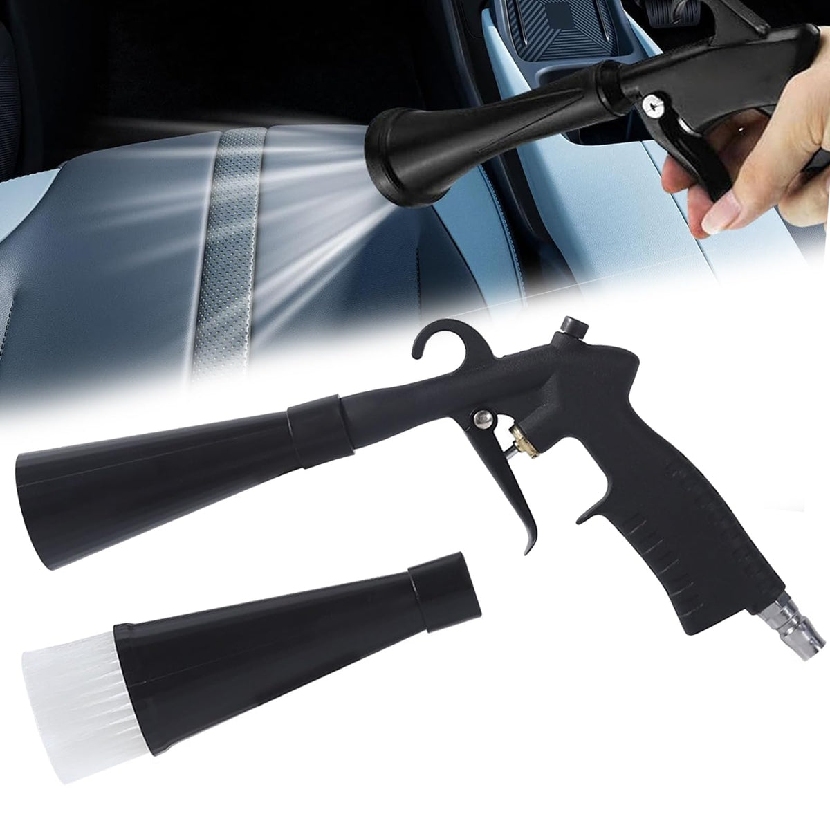 Generic General Twister front view showing compact aluminum body and connector for durable cleaning
