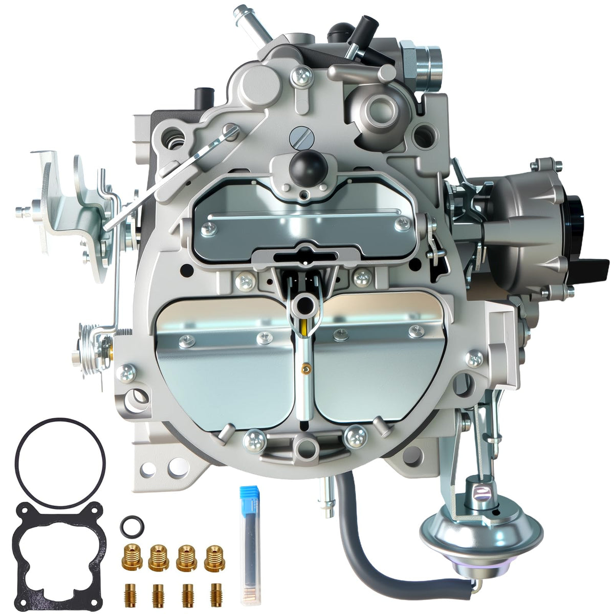Generic 1904R front view of carburetor showing mounting pattern and ports benefit easy swap