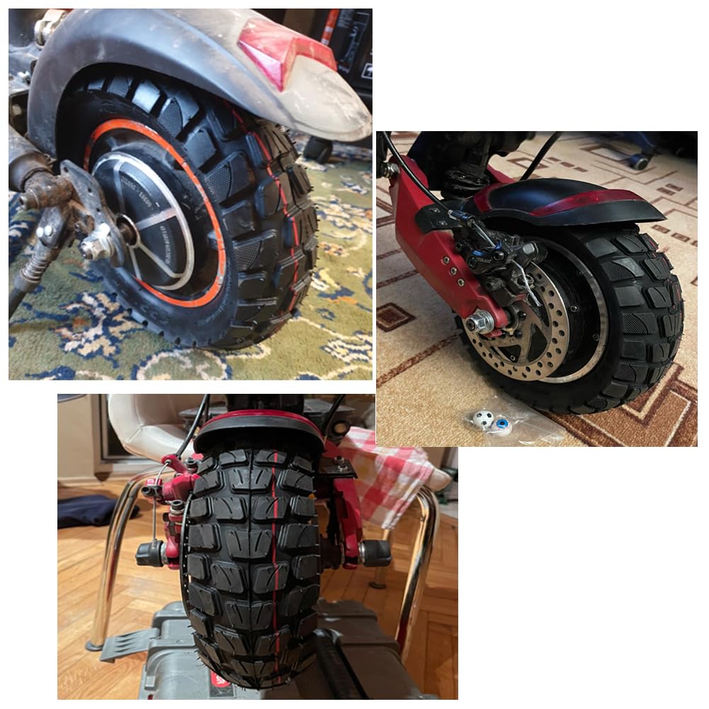 generic 255x80 on an electric scooter in outdoor setting illustrating improved ride stability
