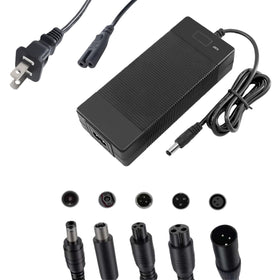 Generic 42V 2A charger front view showing LED indicator and brand for reliable charging