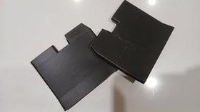 Generic 4Runner vent extenders next to ruler showing compact size and easy storage