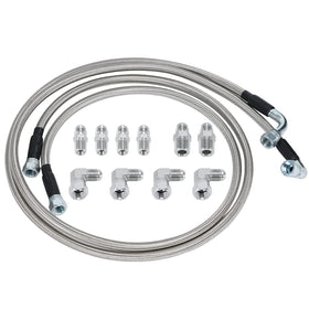 Generic 6AN kit front packaging showing hoses and fittings for easy identification and confidence