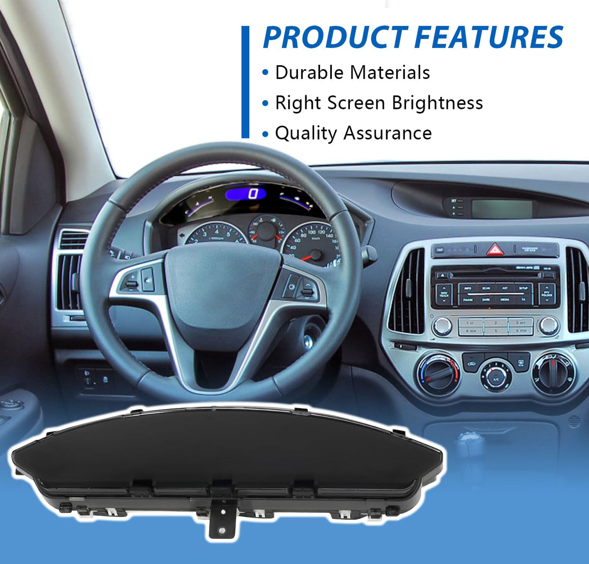 Generic 78120‑SNA‑A14 installed in Civic dashboard demonstrating perfect factory fit and alignment