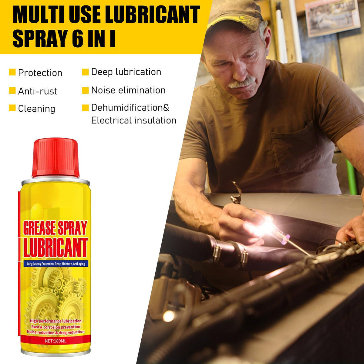Generic brand before and after rust removal, restores metal surfaces