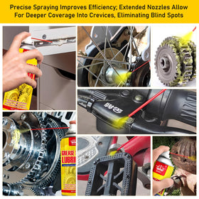Generic brand applied to bike chain, restores movement and reduces wear