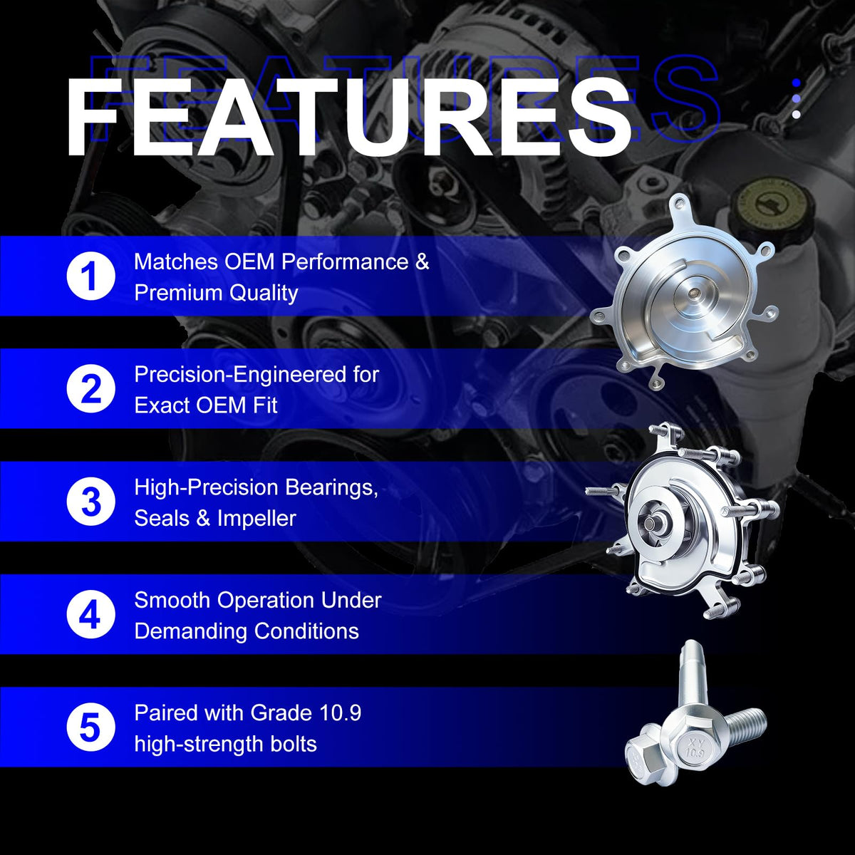 Generic AW7163 kit with gasket and mounting bolts included for faster installation