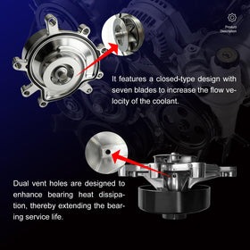 Generic AW7163 installed in engine bay illustrating direct-replacement fit and convenience