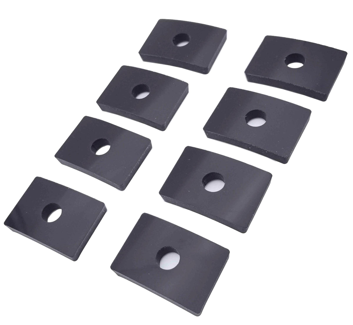 Generic rubber bed mounting kit front packaging showing all eight pieces and brand benefits
