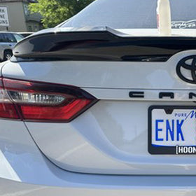 Generic overlays installed on Camry showing stealth look and easy upgrade benefit