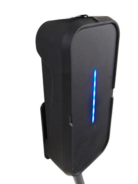 Generic brand wall mount front view showing secure charger hold and tidy storage