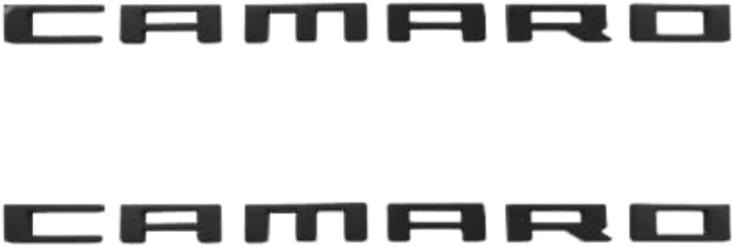 Generic Camaro black ZL1 front badge showing clean styling and instant visual upgrade