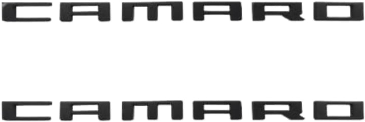 Generic Camaro black ZL1 front badge showing clean styling and instant visual upgrade